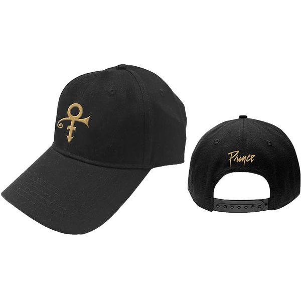 Prince Gold Symbol Baseball Cap, Black, One Size