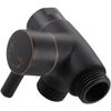 Solid Metal 3-Way Shower Arm Diverter T Adapter Replacement - oil Rubbed Bronze