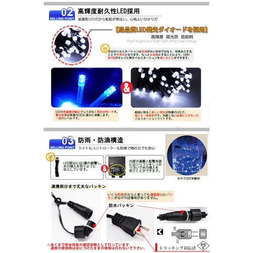 AKIRARI Illumination Icicle LED 120 Bulbs, 120 Bulbs, Christmas Light, Connectable, Indoor/Outdoor, Outlet Type, Controller Included, Memory Function, 8 Patan Memory, Snow Country, Winter Tradition (Black Code, Champagne Gold (Gold, Gold))