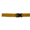Benristraps 25mm Webbing Strap with Quick-Release Buckle (yellow, 1 metre)