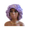 Love Fulfilled Satin Bonnet Extra Large Double Layer Reversible Adjustable Women Silky Satin Bonnet (Royal Purple & Lavender)
