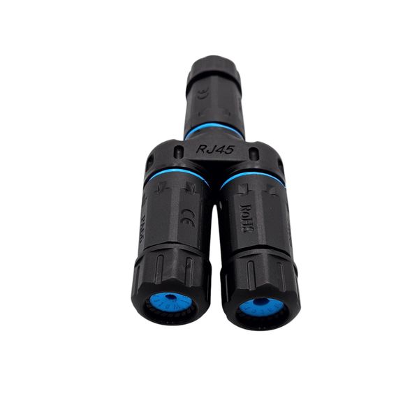 Micro Connectors, Shielded IP68 Waterproof RJ45 Coupler Splitter for Cat8/7/6/5e/5 Ethernet Cables