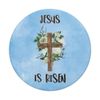 Roses Flowers Christian Cross Easter Jesus Is Risen Decor PopSockets Swappable PopGrip