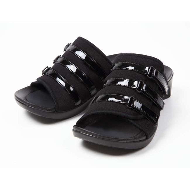 [Plus Comfort] Arch Support Sandals Black 002 (L)