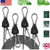 Versatile Adjustable Rope Hanger 4-Pack - Perfect for Plants & Equipment