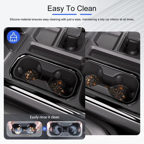 CZmenghe Cup Holder Compatible with 2022-2025 Chevy Silverado GMC Sierra Center Console Cup Holder Bucket Seat Console Drink Organizer Replacement for 2022-2025 Chevy Silverado Accessories