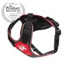 IDC Longwalk Y-Harness, Red-Gray, Size: XS