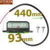 ETUKER 2x Number Plate Light LED 12v 24v E-approved Trailer Light