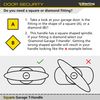 Sterling GT01 Garage T Handle, Silver