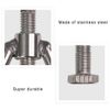 Nutcracker Stainless Steel Nut Shell Opener Lever Structure Walnut Cracker for Family Kitchen Restaurant