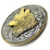 Wolf Belt Buckle - 3D Howling Wolf - 24ct Gold Plate - Authentic Dragon Designs