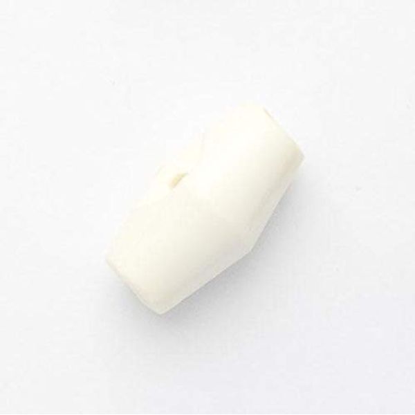 Plastic Toggle Buttons Size 19mm Pack of 10 Buttons (Cream)