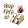 Mr. Pen Handheld Metal Pencil Sharpener - 2 Hole, 6 Pack, Gold