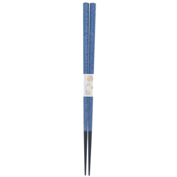 Ishida Japanese Chopsticks Glitter Glitter Wooden (Natural Wood) Blue 9.1 inches (23 cm) Blue