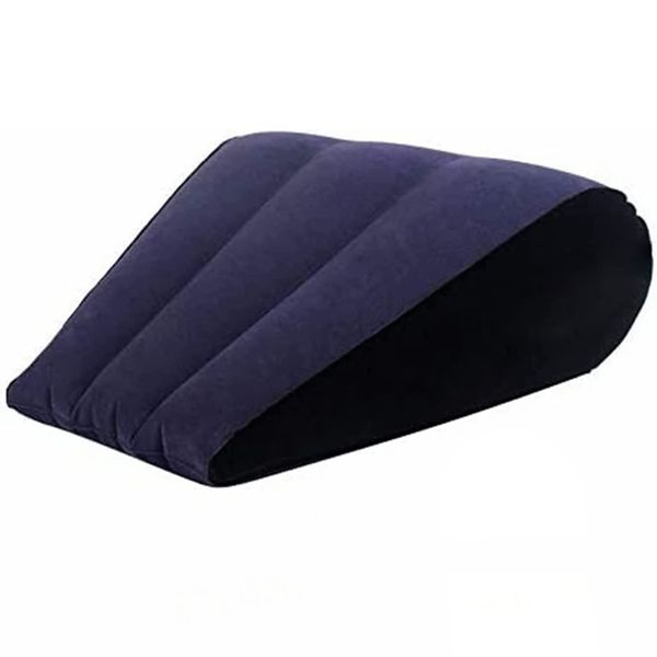 Inflatable pillow, wedge-shaped pillow, waist cushion, fixed body position