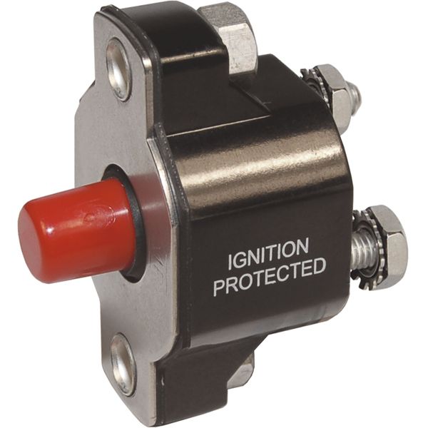 Blue Sea Systems 2138 Circuit Breaker Medium Duty Push Button Reset Only, 15A