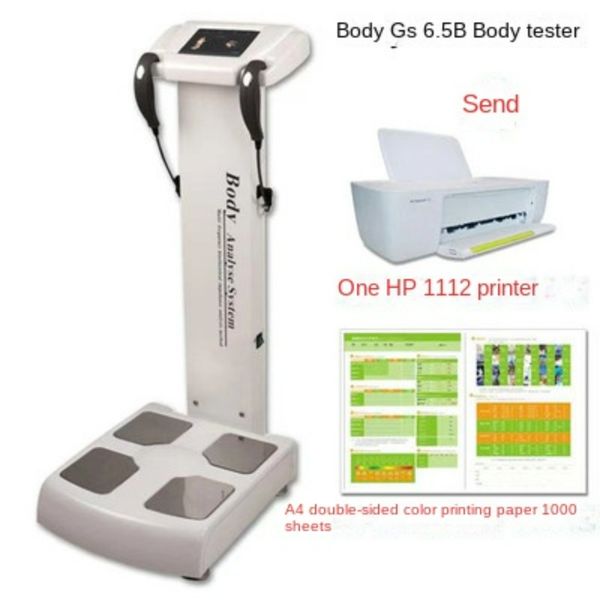 Human-Body Composition Analyzer BMI Body Fat Meter Body Element Analyzer+Printer