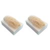 2 Bars Handmade Luffa Embedded Soap Lovespell Loofah Loofa Lufa Goats Milk Soft