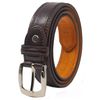 Ossi Mens 28mm Leather Lined Suit Belt - Brown Medium