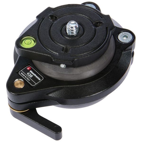 Manfrotto kompakter Nivelierkopf 438 3/8" schwarz