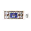 Mega Candles - Ceramic 1/2" Chime / Spell Candle Holder with Candles - SilverSet