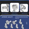 JIC37 Hydraulic Swivel Run Tees Hydraulic Tee Connector Tester Tee Coupling Set