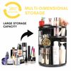 Makeup Organizer Rotating Vanity Organizer and Storage Box 360° Jerry box Black