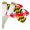 TSMD Maryland State Flags Small Mini Hand Held Stick Flags,5x8 Inch,12 Pack