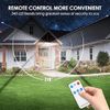 CLAONER SOLAR LIGHTS 346 LED 3000LM MOTION SENSOR REMOTE CONTROL 4-HEAD