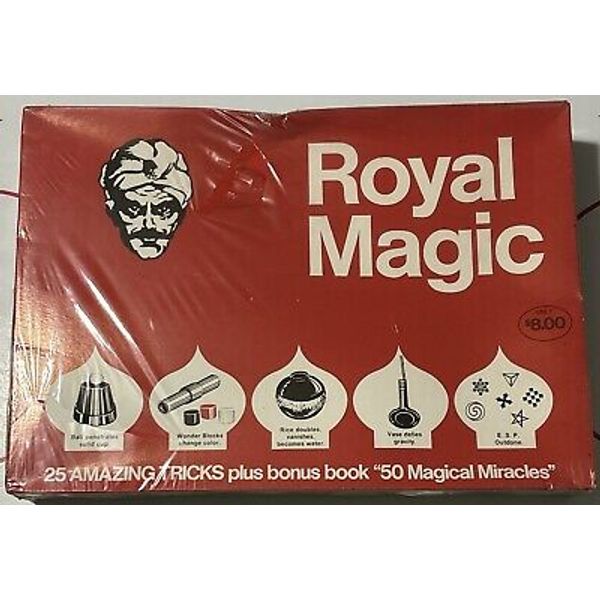 Royal Magic Kit 25 Tricks Vintage 1960s Child Kid Toy SEAL DAMAGE AWT