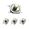 20 Pcs 4x4x4.3mm, Copper Head 4-Pin SMT Tactile Push Button Switch