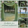 Wedding Arch Draping Fabric 4 Panels 20Ft length x 28" width Sage Green Arch ...