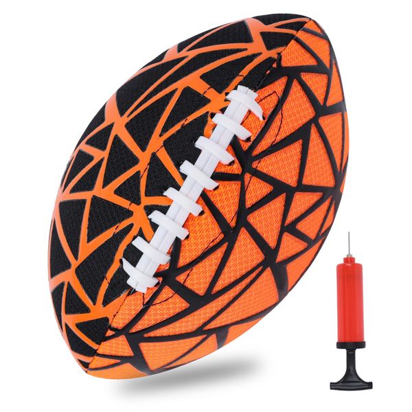 Shindel Inflatable Footballs, 9.3 Inches Water Football Pool Beach Football Toys, Strong Grip Fun Water Games, for Outdoor Swimming Pool Beach Toys, Small Football Toys for Kids Family 8-12