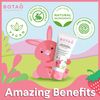 BOTAO Fluoride Free Baby Toothpaste | Natural Toddler Toothpaste | Strawberry Flavored - Organic Training Toothpaste for Toddlers | EWG Verified, Vegan, SLS Free, Safe to Swallow, Aloe Vera -1.7Oz