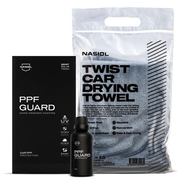 Nasiol PPFGuard Nano Ceramic Coating and Drying Towel Set