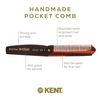 Kent Brushes Handmade Combs Large Folding Pocket Comb for Men