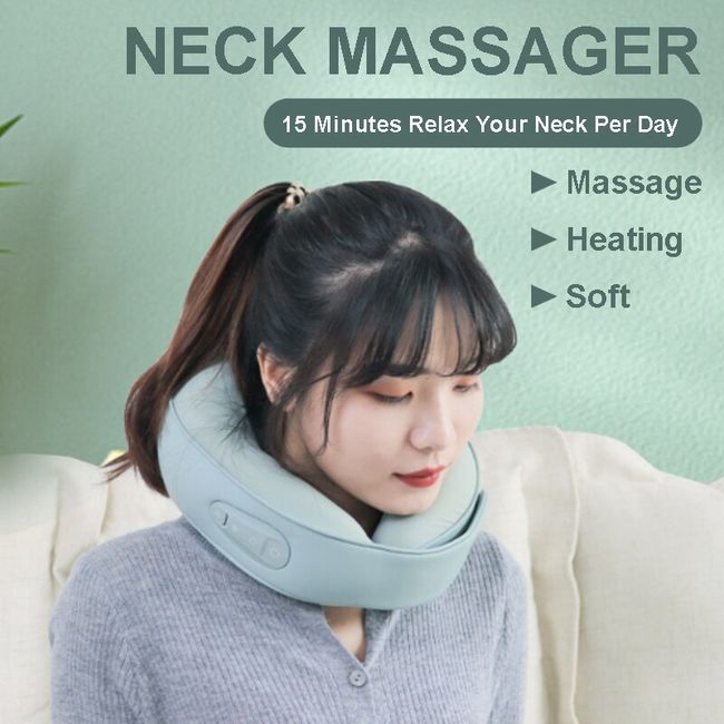 Electric Neck Massager, U-shaped Massage Pillow Cervical And Neck