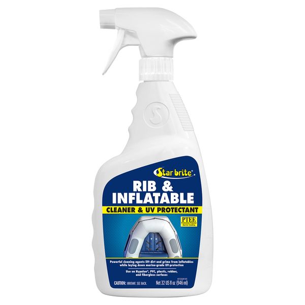 STAR BRITE RIB & Inflatable Boat Cleaner & UV Protectant Spray - Lift Dirt, Grime & Restore Color While Protecting Against Salt Deposits, Stains & Sun Damage - 32 OZ (097232)