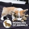 ALL FOR PAWS Classic Brown Rabbit Pet Toys, Small
