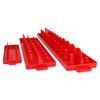 3pc Imperial AF SAE ABS Plastic Socket Holders Trays 1/4” 3/8” and 1/2" Drive