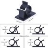 Adjustable Adhesive Nylon Wire Cable Clips Clamps – Black (Pack of 50)