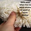 Wool Buffing Pad  Natural 7 inch Wool Double Side Compound Cutting Pad Polisher