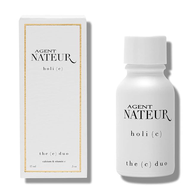 Agent Nateur - holi (c) Natural C Duo Calcium + Vitamin C Powder | Vegan, Non-Toxic, Clean Skincare (.5 oz | 15ml)