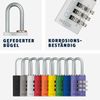 ABUS Combination Lock 145/20 Green - Luggage Lock, Locker Lock and Much More. - Aluminium Padlock - Individually Adjustable Combination Code - ABUS Security Level 3
