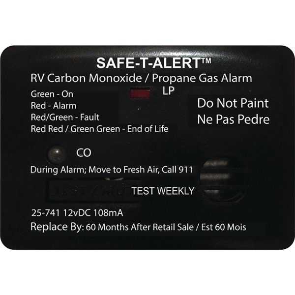 Carbon Monoxide Propane Leak Detector Alarm 12V Beeping Alert LED Indicator MTI