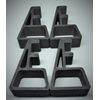 PRO feet (horizontal stand) - aids with ventilation - 25+ colours - Black(Glitter)