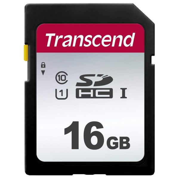 Transcend TS16GSDC300S-E SD Card, 16 GB, UHS-I, U1, Class 10 (Max Transfer Rate 95 MB/s), w/ Data Recovery Software (English Language Not Guaranteed) (Amazon.co.jp Exclusive)