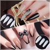 Kalevel Oval Nail Nails, False Nail Tips, diy Supplies, Feet, Nail Decoration, Decoration Set, 500 Pieces, Solid Color, Set for Beginners, Practice, Nail Nails, White, Translucent, Handmade