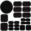 19pcs Airsoft Helmet Padding Kits Tactical Replacement Motorcycle Soft Foam Pads