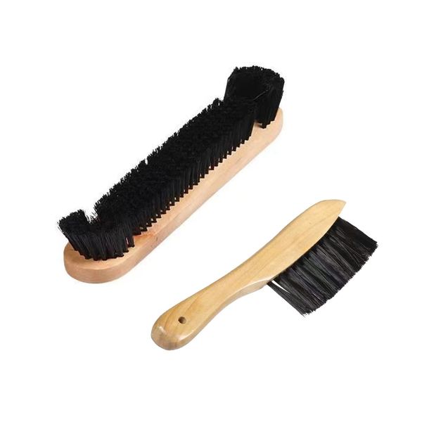 2 Pcs Pool Table Brush Cleaner Kit Billiard Table Cleaning Tool Pool Table Rail Brush Set for Billiard Table and Corner Cleaning